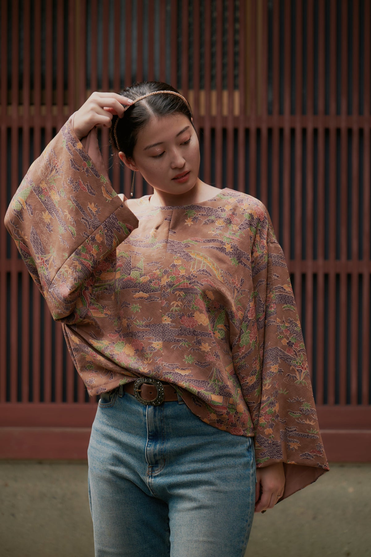 kimono sleeve top