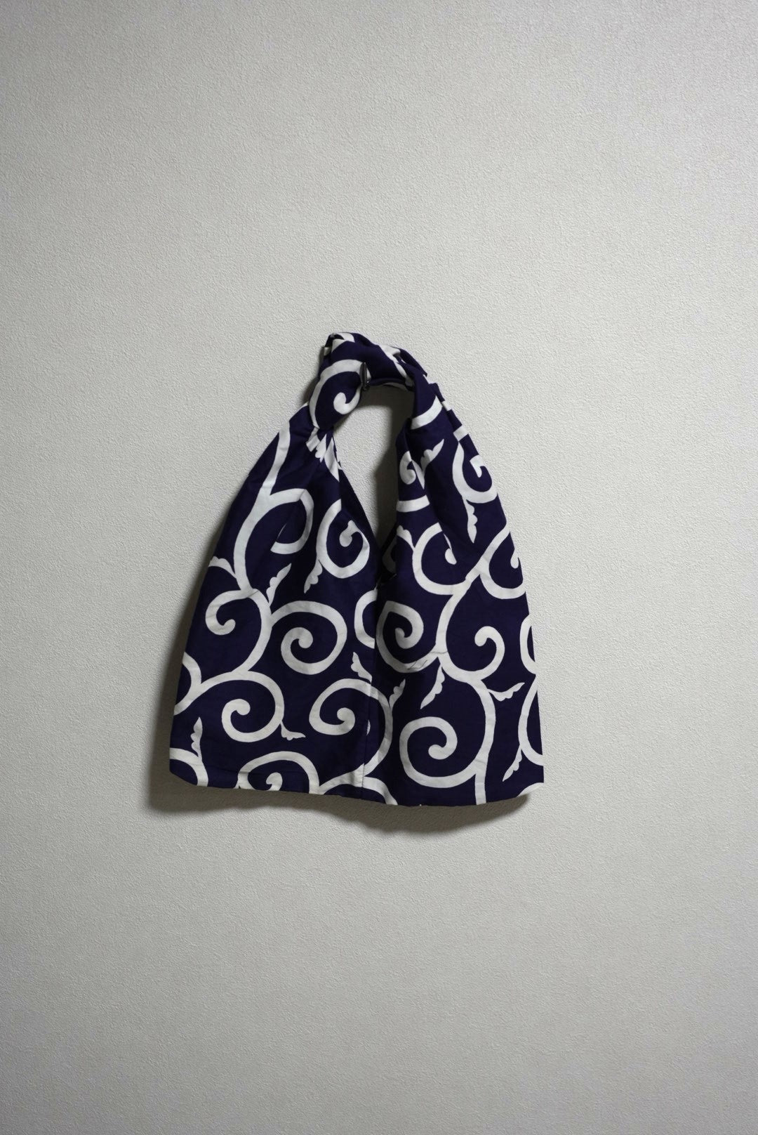 ［紺・ツタ］kimono musubi bag
