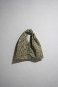 [Light brown/plaid pattern] kimono musubi bag