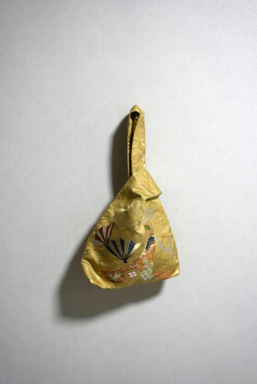 ［黄土色・扇］obi one-handle bag