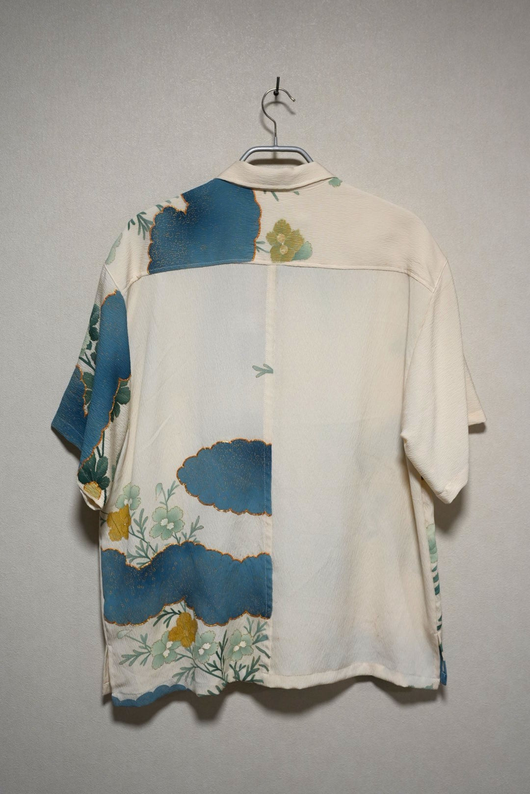 ［白・花柄］aloha shirts