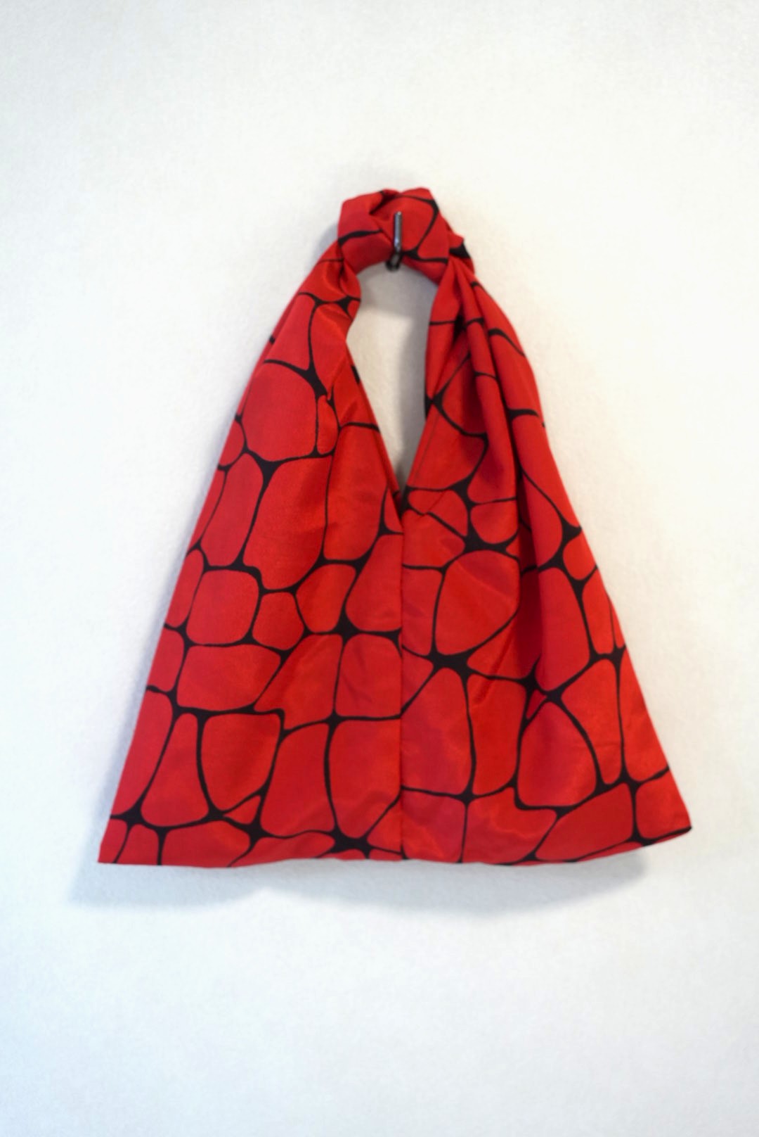 ［赤・石垣］kimono musubi bag