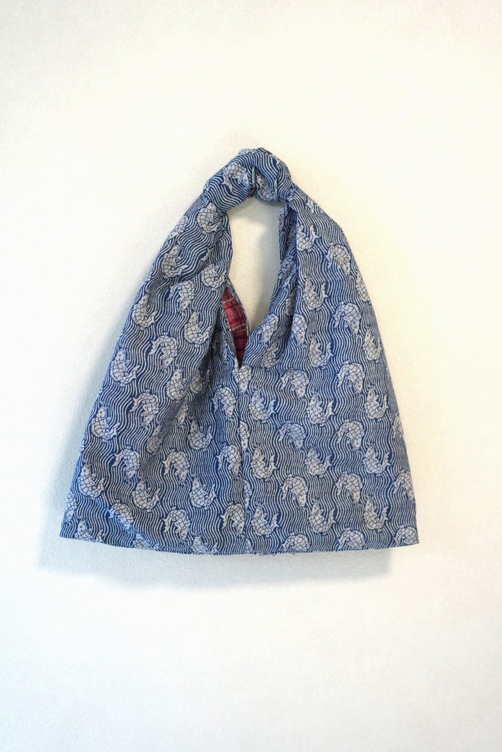 [Navy/Ivy] kimono musubi bag